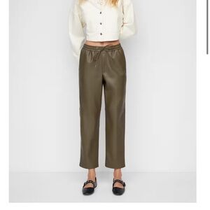 Leather-effect MANGO Trouser